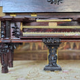 Load image into Gallery viewer, George Becker OOAK Victorian Square Piano Miniature “Jeweled Piano” Replica (1982)
