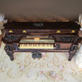 Load image into Gallery viewer, George Becker OOAK Victorian Square Piano Miniature “Jeweled Piano” Replica (1982)
