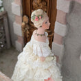 Load image into Gallery viewer, RESERVED SUSAN Victorian Lady Dollhouse Doll in Ivory Lace & Blush Silk
