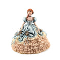 Load image into Gallery viewer, Stacy Hofman Victorian Porcelain Dollhouse Doll Lady with Blue Silk Ball Gown
