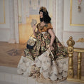 Load image into Gallery viewer, Autumn Floral Victorian Lady Dollhouse Doll Caramel Complexion Attributed Stacy Hofman
