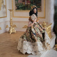 Load image into Gallery viewer, Autumn Floral Victorian Lady Dollhouse Doll Caramel Complexion Attributed Stacy Hofman
