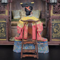 Load image into Gallery viewer, OOAK Qing Dynasty Inspired Chinese Empress Dowager Seated Dollhouse Doll
