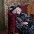 Load image into Gallery viewer, RESERVED FOR JOE Julie Campbell Sleeping Witch with French Bulldog on Sofa
