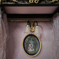 Load image into Gallery viewer, Aurea of Spain Rococo Pink & Gilt Half-Tester Canopy Bed with Painted Panels
