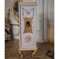 Load image into Gallery viewer, Milun Mini Furniture 24k Gold Rococo Wardrobe Armoire with Amber Inlays Poland
