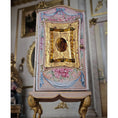 Load image into Gallery viewer, Milun Mini Furniture 24k Gold Rococo Wardrobe Armoire with Amber Inlays Poland

