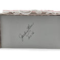 Load image into Gallery viewer, French Upholstered Canopy Daybed with Lace & Pink Silk Artisan Signed
