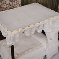 Load image into Gallery viewer, Victorian Dressed White Lace Canopy Bed in Dark Mahogany 1:12 Scale
