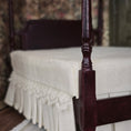 Load image into Gallery viewer, Hepplewhite-Style Mahogany Canopy Bed with Lace Tester
