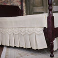 Load image into Gallery viewer, Hepplewhite-Style Mahogany Canopy Bed with Lace Tester
