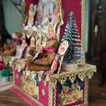 Load image into Gallery viewer, Decorative scene with a teddy bear, Christmas tree, and vintage-style packaging.
