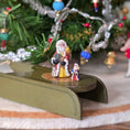 Load image into Gallery viewer, Old World Miniature Santa Figurine by Ann Anderson displayed with an even tinier Santa
