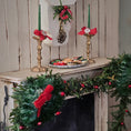 Load image into Gallery viewer, miniature dollhouse cookies on platter, on fireplace mantel
