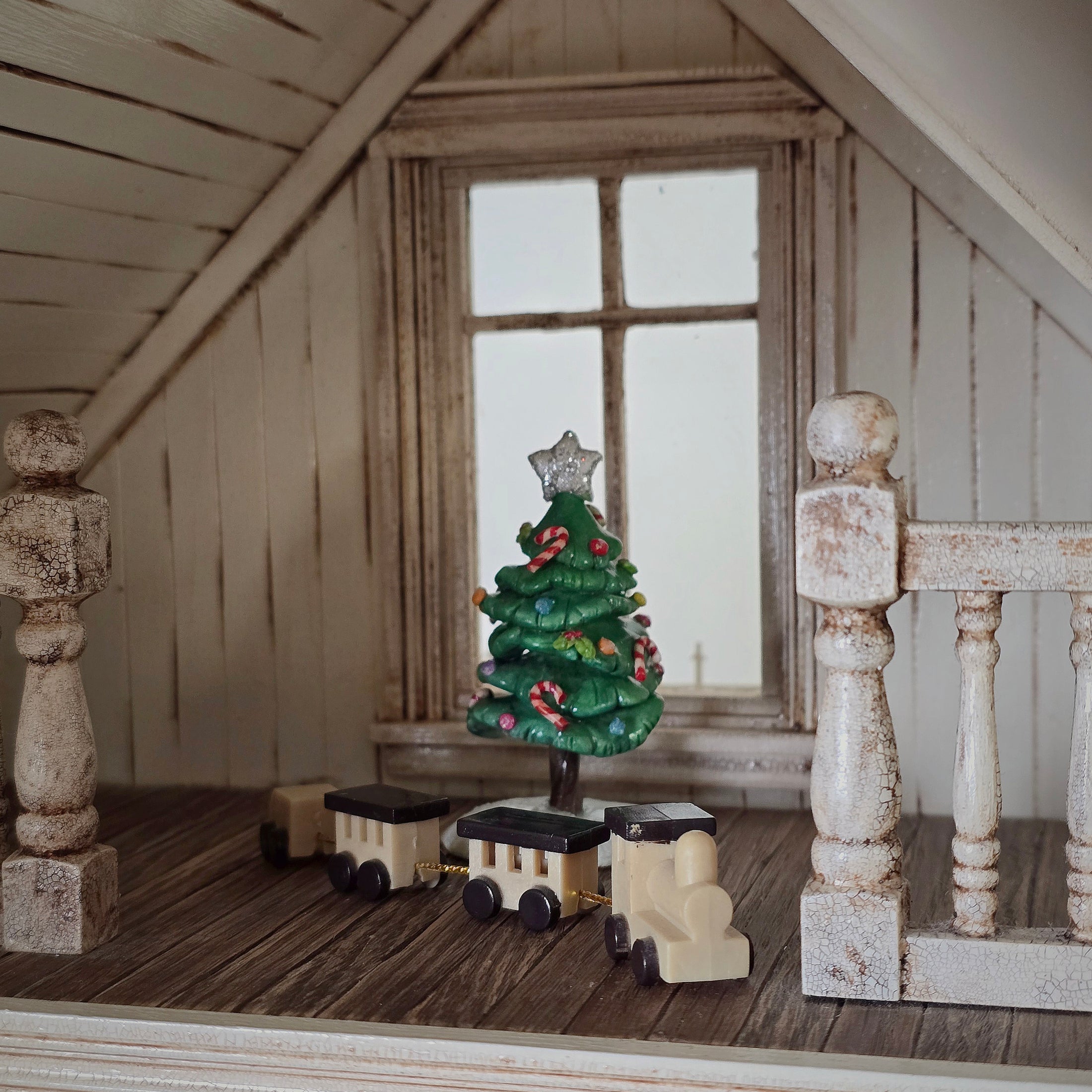 resin miniature toy train