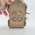 Load image into Gallery viewer, Spun Cotton Swan Pull Cart – OOAK Holiday Miniature by Wendy Addison 1:12 Scale

