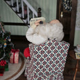 Load image into Gallery viewer, Santa Claus doll  with a letter, Christmas tree and presents in the background
