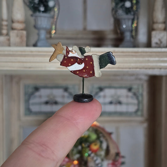  flying santa on a finger