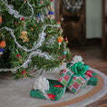 Load image into Gallery viewer, miniature dollhouse wrapped gifts under the tree
