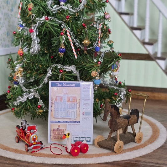 all the toys under a christmas tree