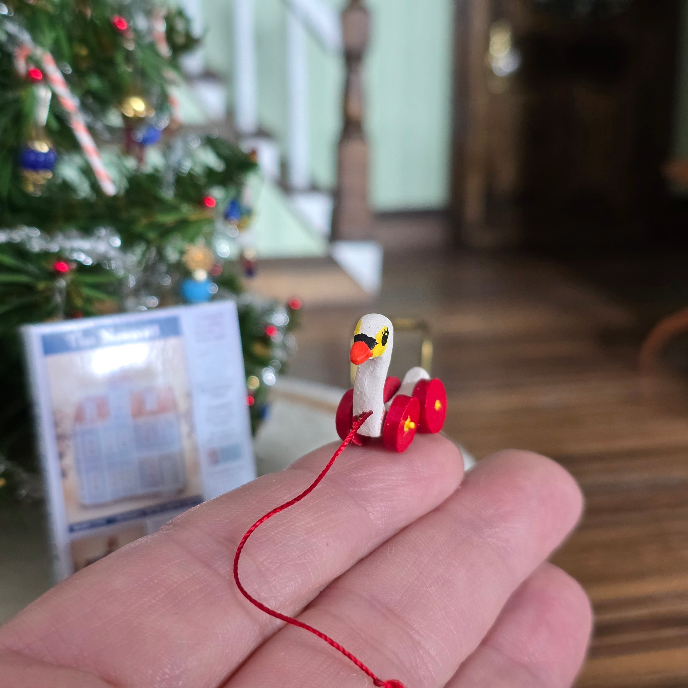 Toy duck so cute on a hand!