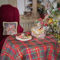 Load image into Gallery viewer, Cookie plate & gift box Christmas dollhouse miniatures on a table
