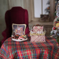 Load image into Gallery viewer, Cookie plate & gift box Christmas dollhouse miniatures, back view

