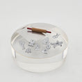 Load image into Gallery viewer, Miniature dollhouse metal Christmas cookie cutters with a rolling pin and a metal baking sheet, all on a white surface
