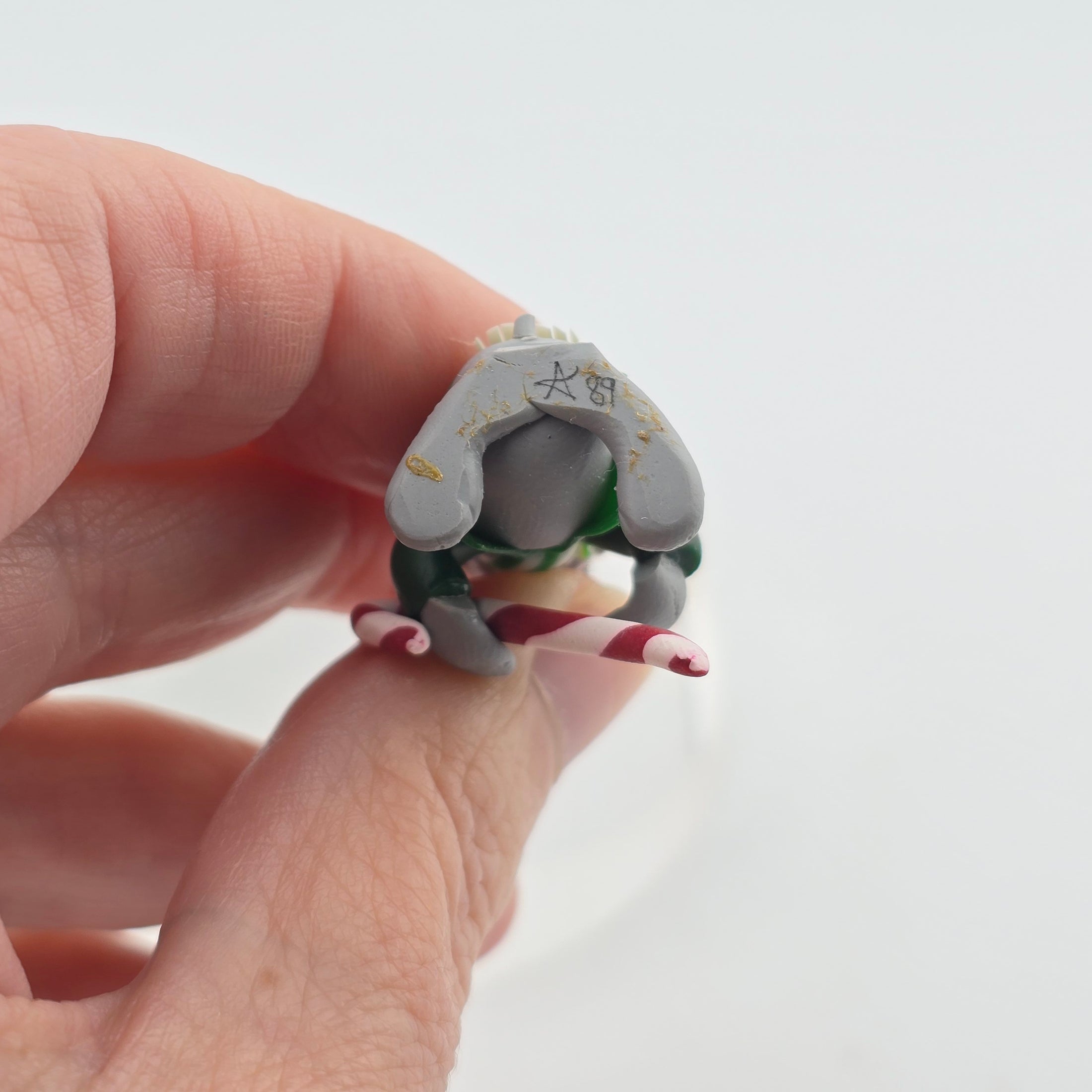 Signed underside of one of the Annalee style mice 