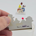 Load image into Gallery viewer, signed backside of Karen Markland piece
