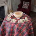 Load image into Gallery viewer, eggnog miniature dollhouse serving set, on table, close up
