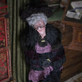 Load image into Gallery viewer, RESERVED FOR RICK: Marcia Backstrom OOAK Victorian Widow Mourning Old Woman Dollhouse Doll
