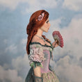 Load image into Gallery viewer, 1:6 Scale Elisa Fenoglio At the Ball Porcelain Art Doll with Stand and Flower Pots
