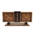 Load image into Gallery viewer, Cristina Noriega Art Deco Burl Wood Sideboard Cabinet Dollhouse Miniature
