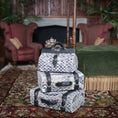 Load image into Gallery viewer, 3-Piece Prada Faux Python Snakeskin Luggage Set & Handbag
