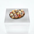 Load image into Gallery viewer, miniature pastries on wood platter
