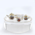 Load image into Gallery viewer,  Miyuki Nagashima painted tea service set, white background
