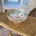 Load image into Gallery viewer, Decorative bowl with intricate patterns on a gold table
