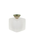 Load image into Gallery viewer, Teresa Welch Scalloped Rim Green Gilt Bowl with Pink Roses, 1999
