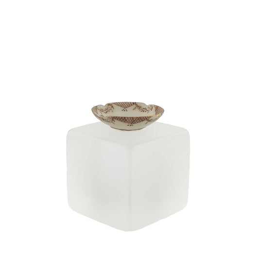 Side profile of cabinet bowl on white background