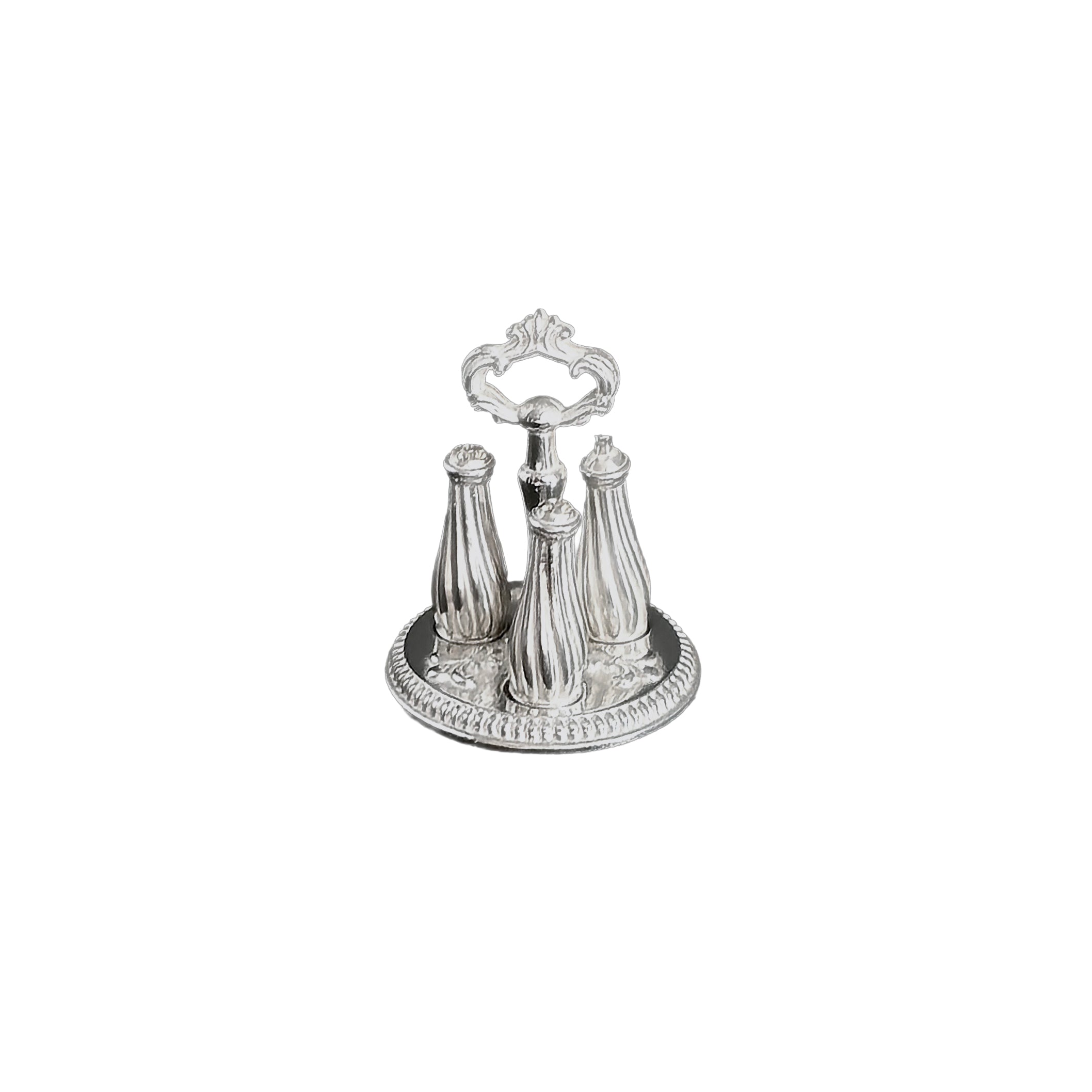 Dimitri Shevchenko Ornate Sterling Silver Victorian Caster Set with Stand