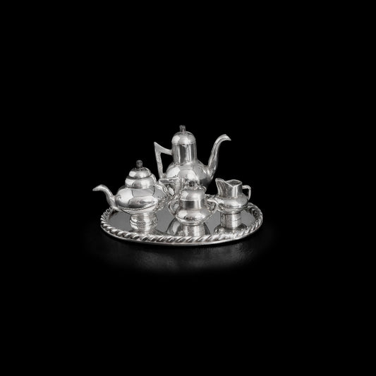 Enrique Quinatar Sterling Silver Miniature Tea & Coffee Service (5-Piece Set)