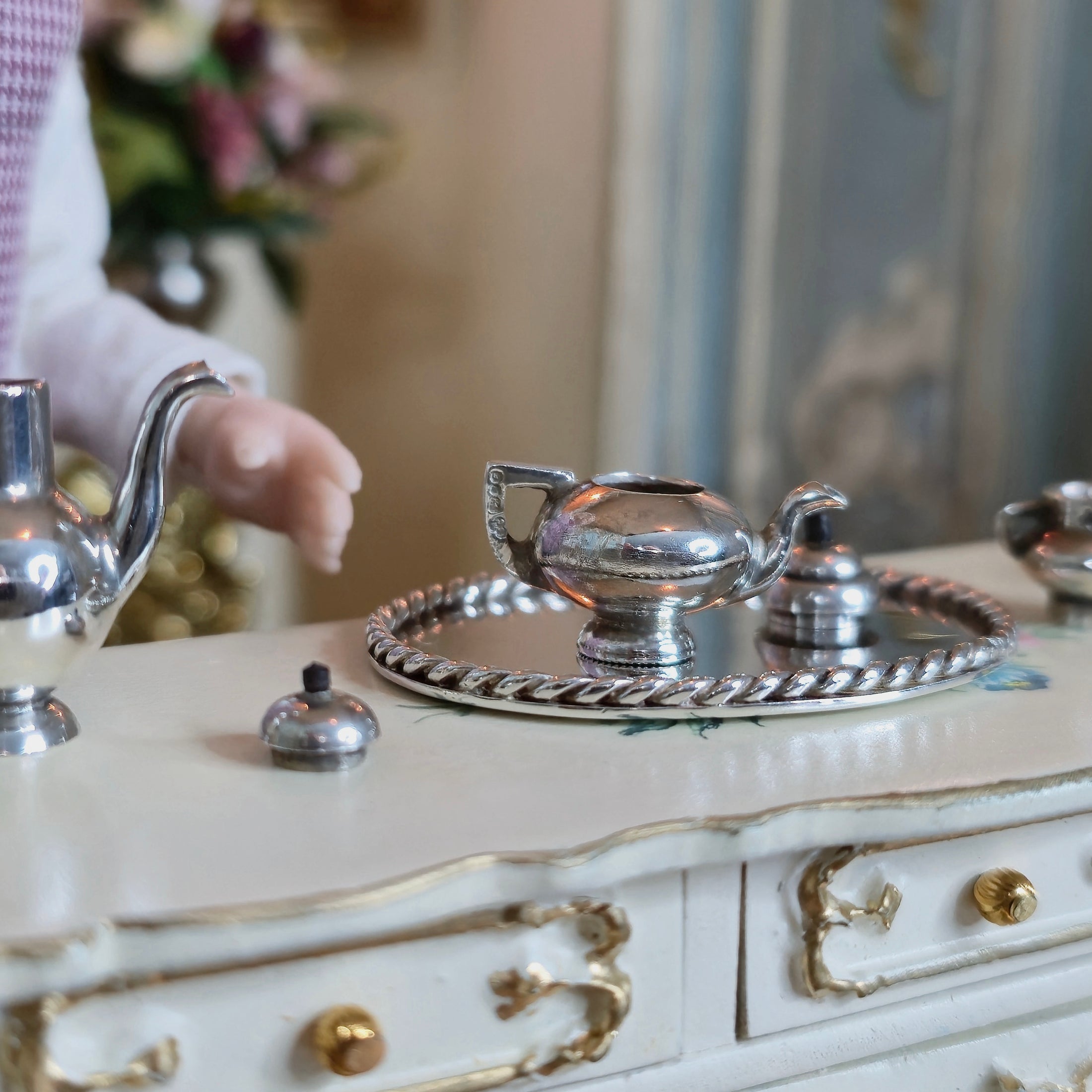 Enrique Quinatar Sterling Silver Miniature Tea & Coffee Service (5-Piece Set)