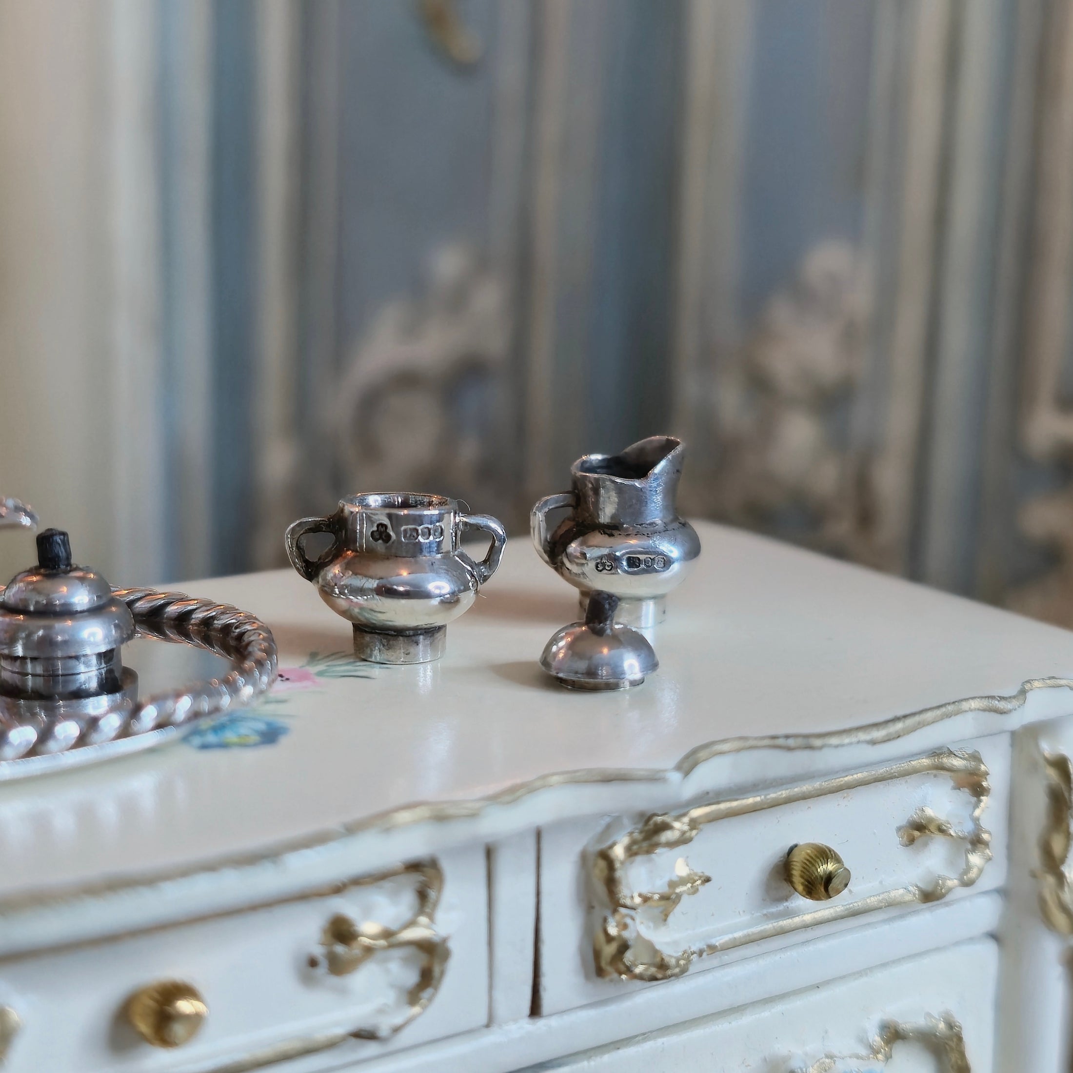 Enrique Quinatar Sterling Silver Miniature Tea & Coffee Service (5-Piece Set)