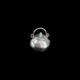 Load image into Gallery viewer, Sterling Silver & Turquoise Miniature Lidded Pot by Elizabeth Whitman
