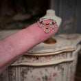 Load image into Gallery viewer, Sun Lemmens Red Rubies & Pearls Wearable Gold Doll Necklace
