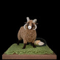 Load image into Gallery viewer, Takanashi Takumi Miniature Felted Wool Ram Dollhouse Animal

