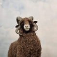 Load image into Gallery viewer, Takanashi Takumi Miniature Felted Wool Ram Dollhouse Animal
