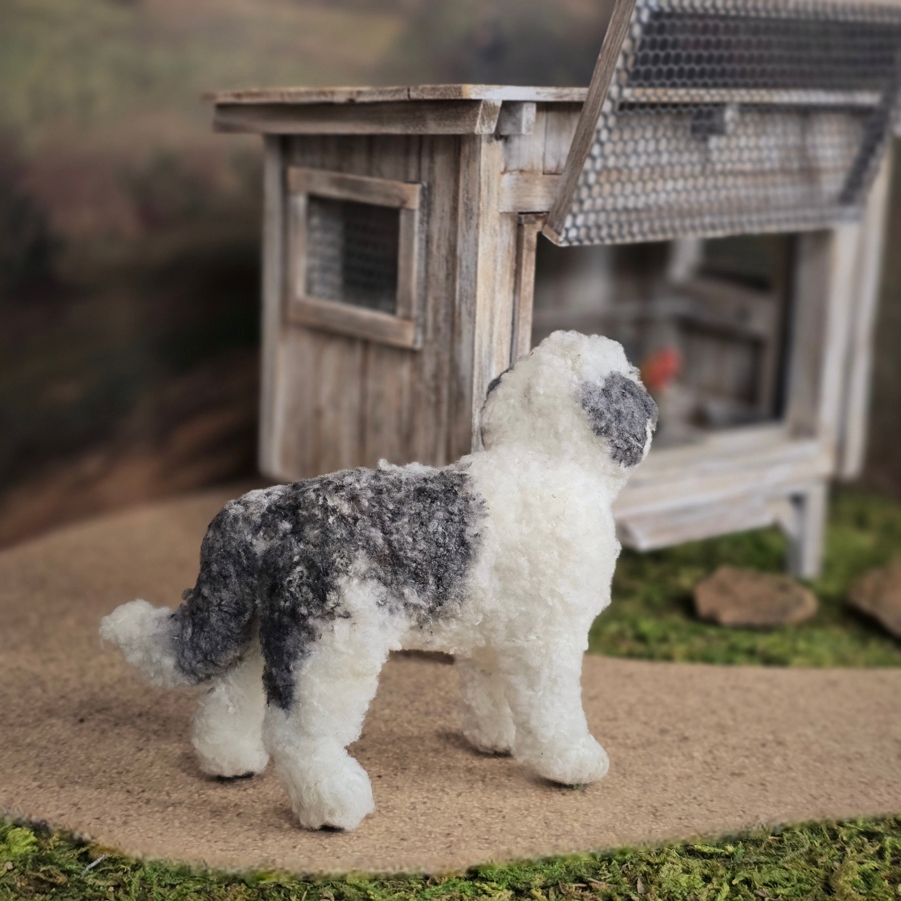 Takanashi Takumi Miniature Felted English Sheepdog Dog – Magpie