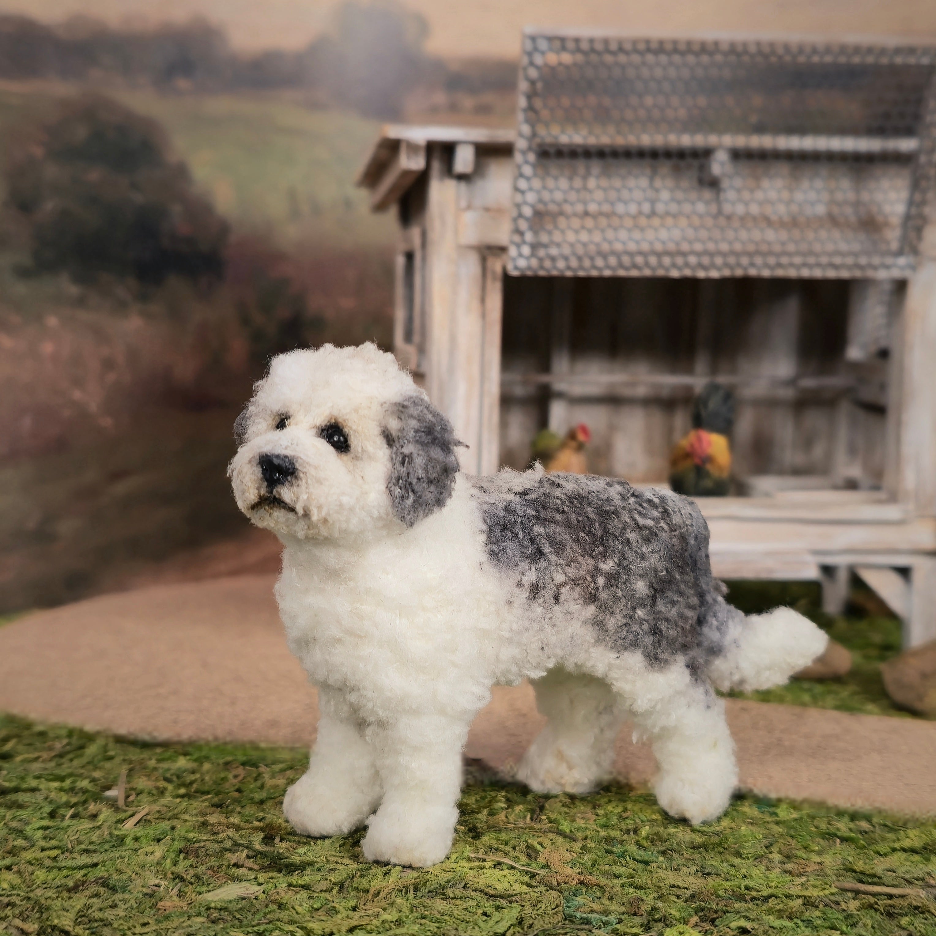 Takanashi Takumi Miniature Felted English Sheepdog Dog – Magpie